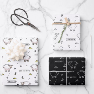 Black Sheep Eid Mubarak Kinder Geschenkpapier Set