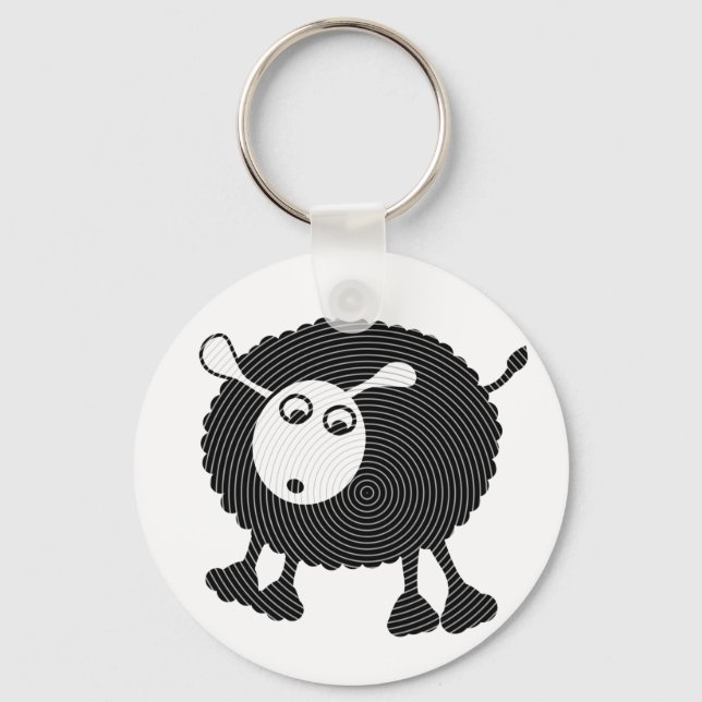 Black Sheep Geschenk-Schlüsselanhänger Schlüsselanhänger (Vorderseite)