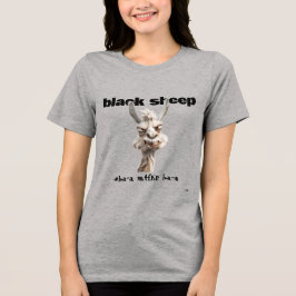 Black Sheep Llama  Tri-Blend Shirt