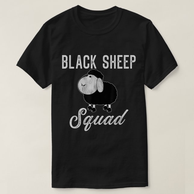 Black Sheep Squad Funny Design T-Shirt (Design vorne)