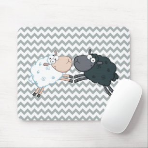 Black Sheep White Sheep Mousepad