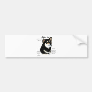 Black Shiba Inu History Autoaufkleber