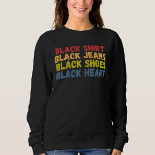 Black Shirt Black Jeans Black Shoes Black Heart 2