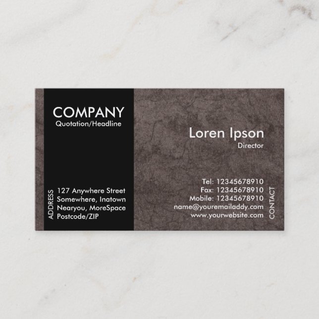 Black SideBand - EarthTexture Visitenkarte (Vorderseite)