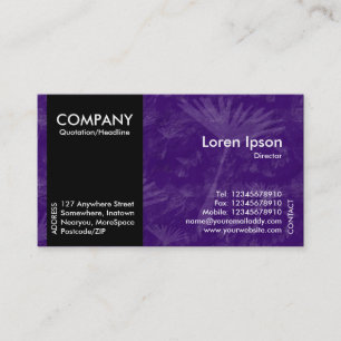 Black SideBand - Violet Dandylion Shadow Tex Visitenkarte