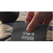 Black & Silver Fitness Trainer Kettlebell Barbell