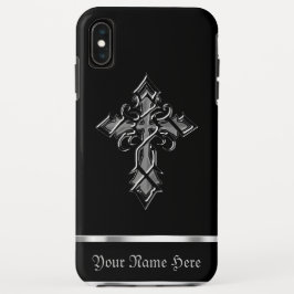 Black Silver Mittelalterliches Cross iPhone XS Max Case-Mate iPhone Hülle