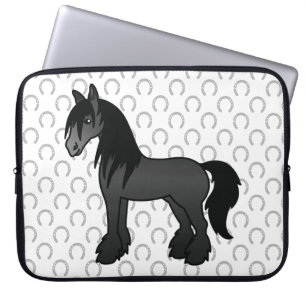 Black Sinti und Roma Vanner Clydesdale Shire Carto Laptopschutzhülle