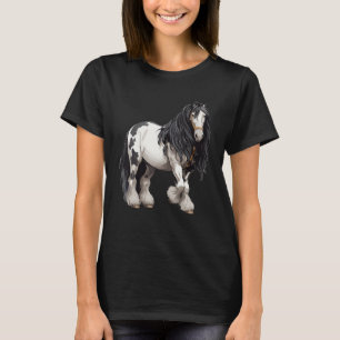 Black Sinti und Roma Vanner Reiten Reitsport Reits T-Shirt