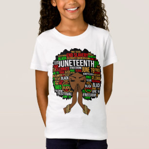 Black Sista Gal Melanin Woman Juneteste Königin T-Shirt