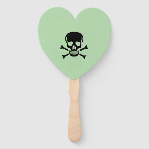 Black Skull Green Herzklappenventilatoren Fächer