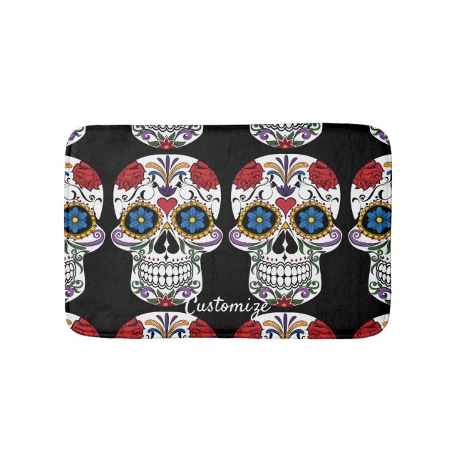 Black skulls Duo Thunder_Cove Badematte (Vorderseite)