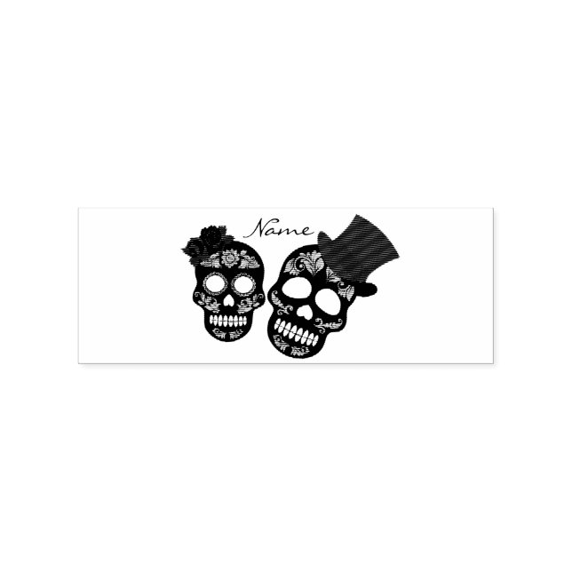 Black skulls Duo Thunder_Cove Gummistempel (Prägung)