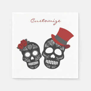 Black skulls Duo Thunder_Cove Serviette