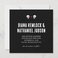 Black Skulls Save the Date