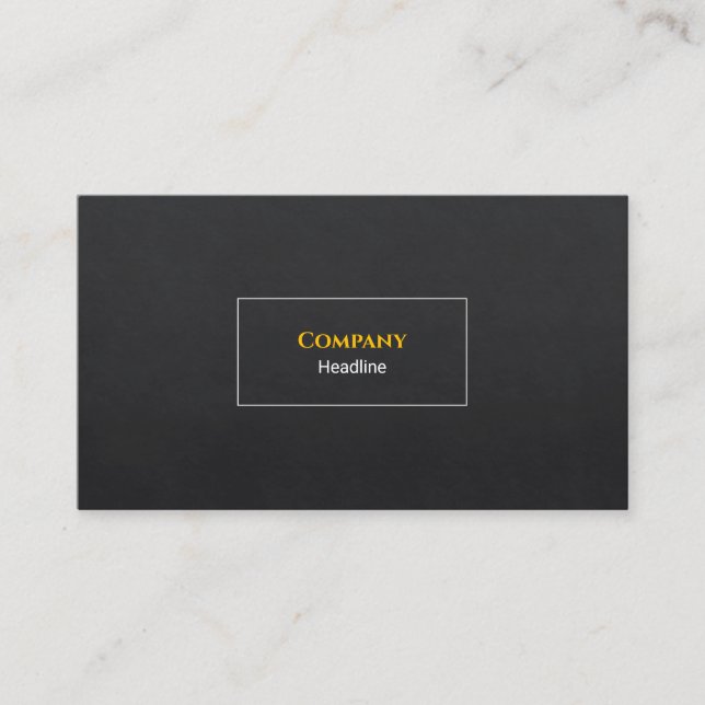Black Slate Business Card Visitenkarte (Vorderseite)
