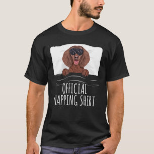 Black Sleep Mask American Water Spaniel Offiziell  T-Shirt