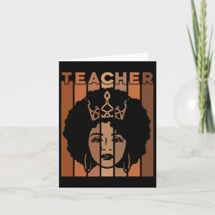 Black Smart Teacher Afro Liebe Melanin Black Histo Karte