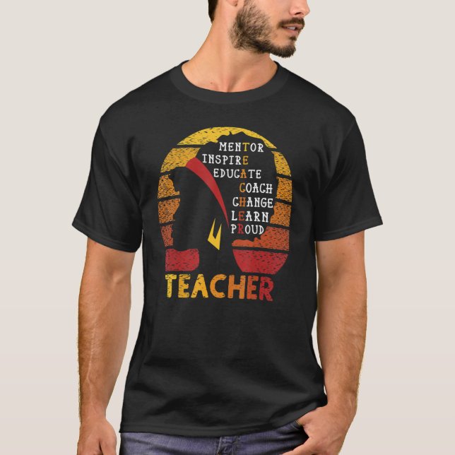 Black Smart Teacher Afro Love Melanin African Amer T-Shirt (Vorderseite)