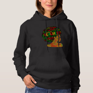Black Smart Teacher Frau Priester Black History Mo Hoodie