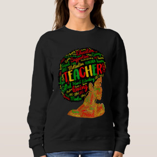 Black Smart Teacher Frau Priester Black History Mo Sweatshirt