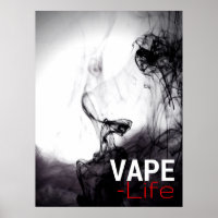 Black Smoke Vape Life Premium Affiches