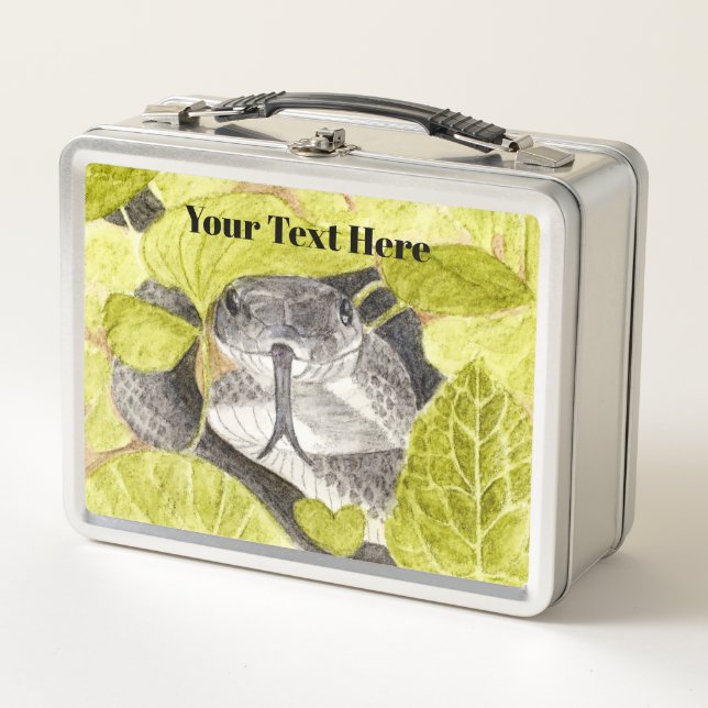 Black Snake Metal Lunch Box (Vorderseite)