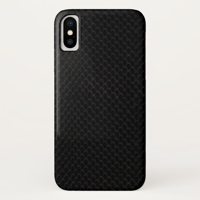 Black Snake Skin Case-Mate iPhone Hülle (Rückseite)