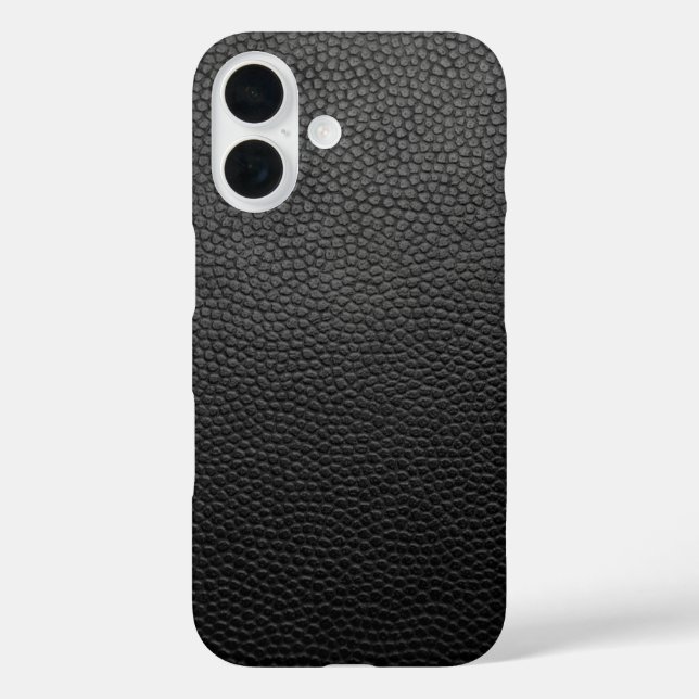 Black Snakeskin iPhone 16 Hülle (Rückseite)