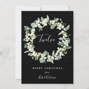 Black Snowberry+Eucalyptus Tischnummer