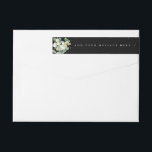 Black Snowberry Eukalyptus Christmas Classic<br><div class="desc">Ein schwarzes Weihnachts-/Feiertagswaschetikett mit handgemalten Snowberries, Eukalyptus und einer Punktstreuung. Fügen Sie auf der einen Seite Ihren Namen(n)/eine Nachricht und auf der anderen Ihre Rücksendeadresse hinzu. Der gesamte Text ist vollständig editierbar, sodass Sie die Nachricht/den Stil/die Farbe/die Größe leicht ändern können. Andere Größen, Farben und Koordinaten sind in meinem Shop...</div>