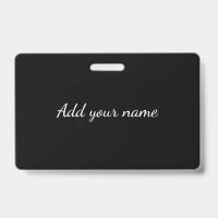 Black solid add name text message throw pillo