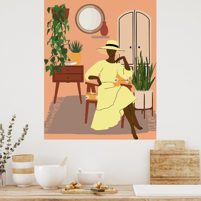 Black Southern Belle Poster (Küche)