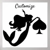 Black Spade Mermaid Silhouette Thunder_Cove