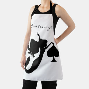 Black Spade Mermaid Silhouette Thunder_Cove Schürze