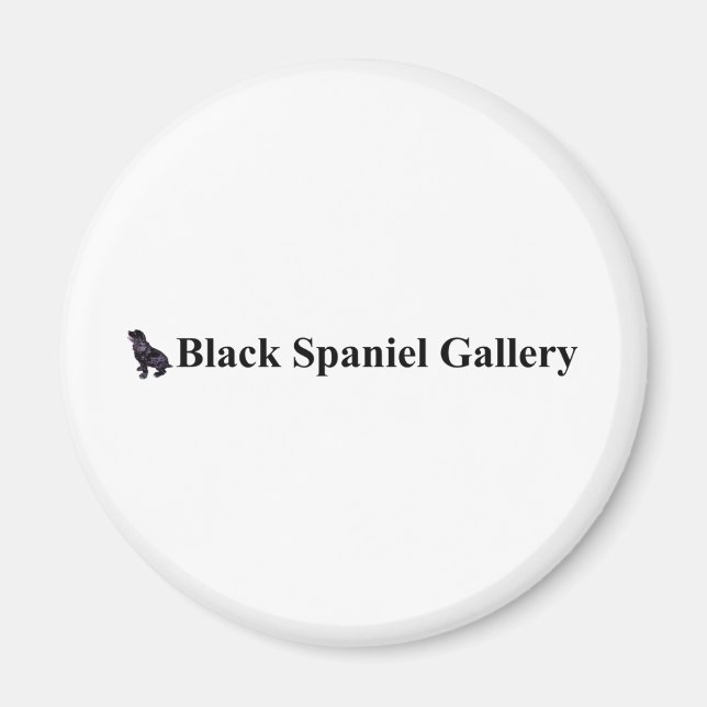 Black Spanel Gallery Magnet (Vorne)