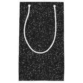 Black Sparkle Glitzer Geschenktasche Kleine Geschenktüte