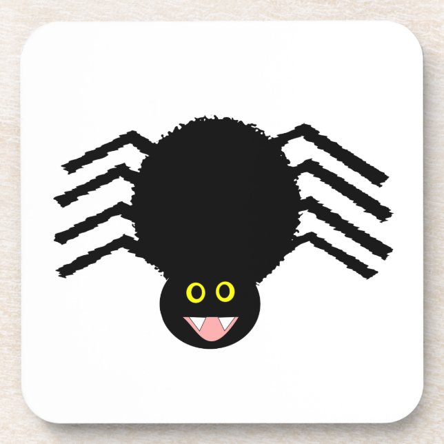 Black Spider Cork Untersetzer (Vorderseite)