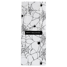 Black Spider Web Halloween Hallowine