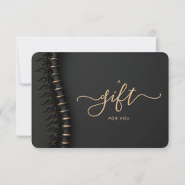Black Spine Small Chiropracic Geschenkgutschein