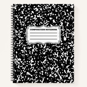 Black Spiral Graph Paper Komposition Notebook Notizbuch
