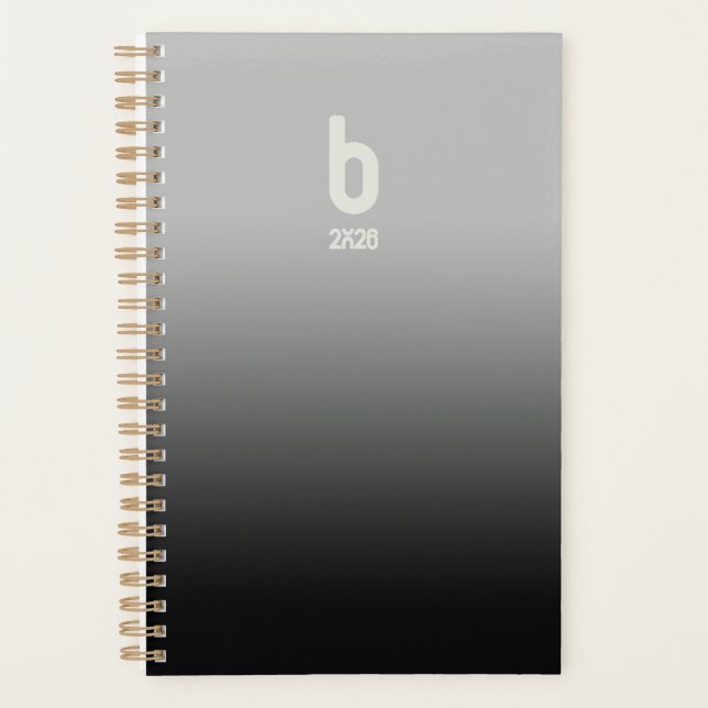 Black Spiral Planner – 2026 Atem Planer (Vorderseite)