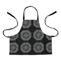 Black spiritual Indian mandala pattern