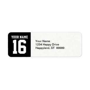 Black Sporty Team Jersey