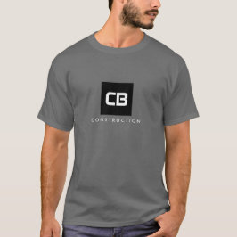 Black Square Monogram Construction, Electrical T-Shirt