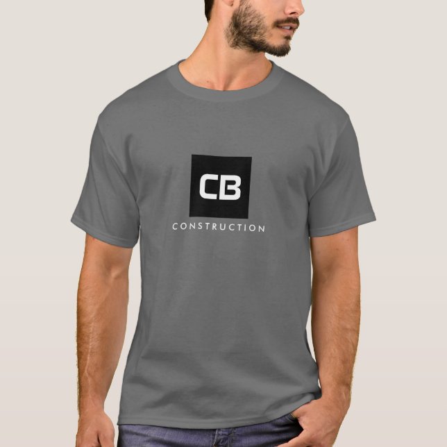 Black Square Monogram Construction, Electrical T-Shirt (Vorderseite)