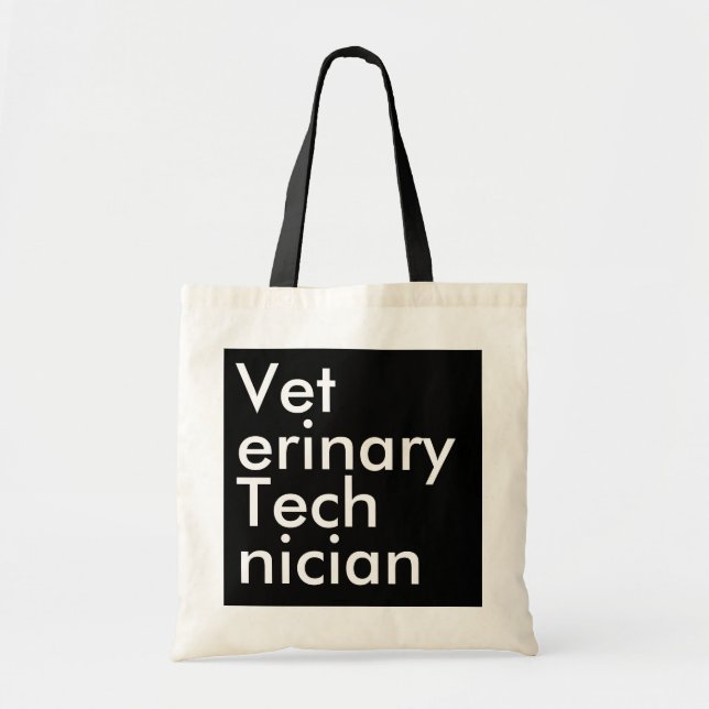 Black Square Veterinärtechniker Tragetasche (Vorne)