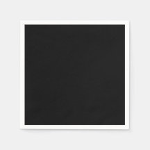 Black Standard Cocktail Paper Napkin
