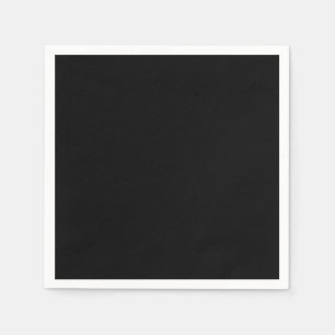 Black Standard Cocktail Paper Napkin Serviette