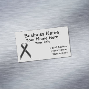Black Standard Ribbon von Kenneth Yoncich Magnetische Visitenkarte